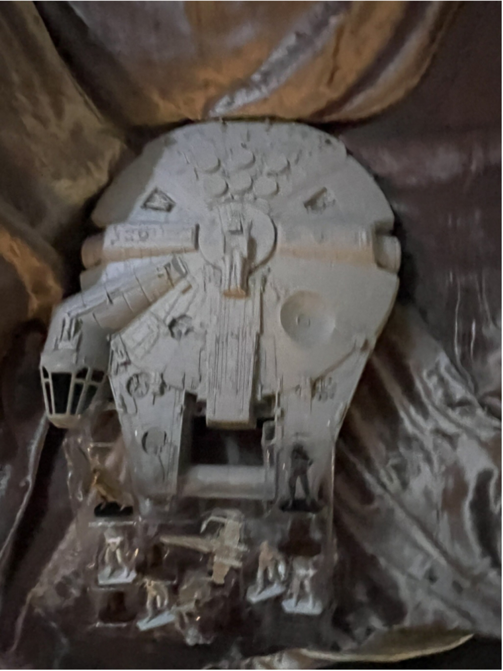 Vintage Star Wars Millennium Falcon Action Figure Storage Carry Case 18in 1990